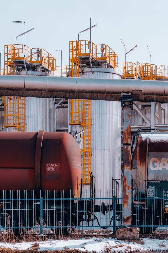 why-choose-us Industrial fuel storage tanks and pipelines in Trzebinia, Lesser Poland Voivodeship, Poland.